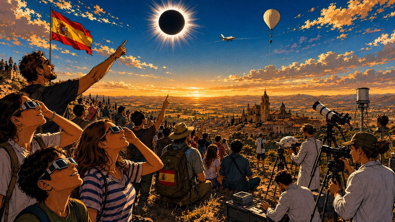 L’éclipse rassemble des millions de personnes en Espagne et révèle la couronne solaire