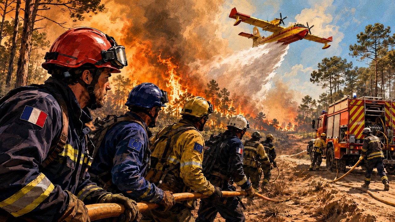 EU verstärkt Frankreichs Waldbrandbekämpfung mit zwölf Luftfahrzeugen