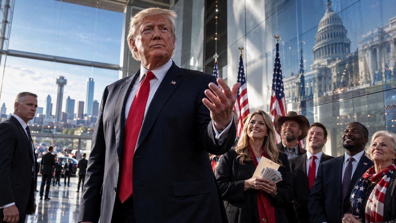 Trump ties $5,000 voter checks to election win
