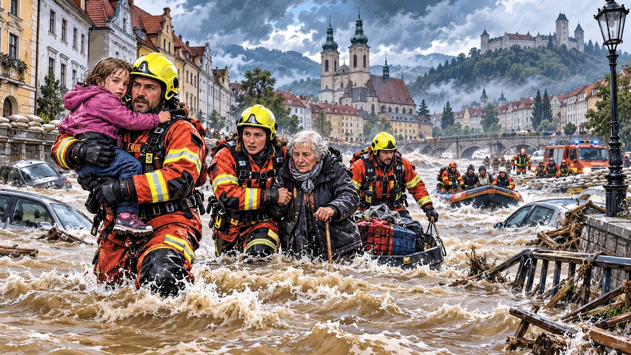 Netz-Videos zeigen veraltete Flutkatastrophe von 2024